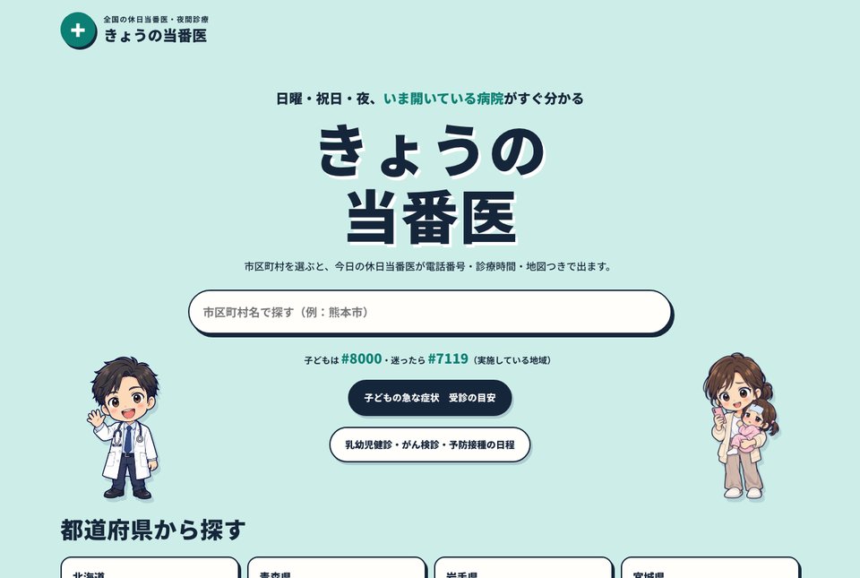 きょうの当番医